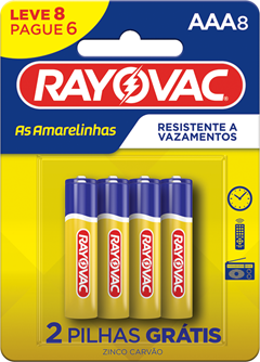 PILHA RAY AMARELINHA PLT AAA L8P6 (24)