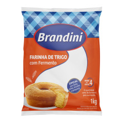 FAR TRIGO C/FERM BRAND 1KG PLAS (10)