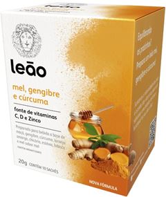 VITAMINIC LEAO MEL + GENG + CURC 1X10(12