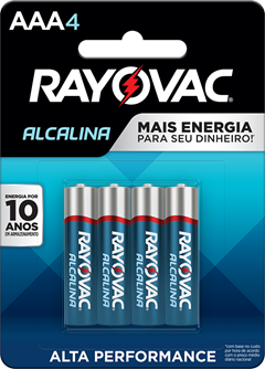 PILHA RAY PALITO ALCALINA AAA4  1X4(12)