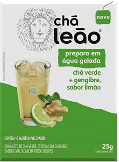 CHA GELAD LEAO CHA VERD+GENG+LIM 1X10(12
