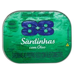 SARDINHA 88 OLEO COMEST 1X250(48)