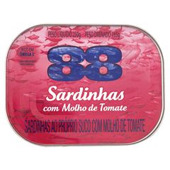 SARDINHA  88 MOLH DE TOMAT 1X250(48)