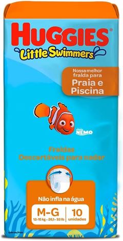 FRALDA HUGGIES  PARA NADAR M/G 1X10 (8)