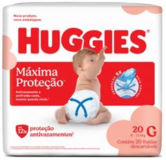 FRALDA HUGGIES  MAXIMA PRT G 1X20(9)