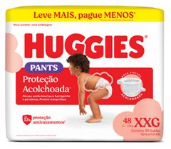 FRALDA HUGGIES  ROUP ACOLCHOA XXG 1X48(3