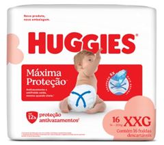FRALDA HUGGIES ROUP ACOLCHOA XXG 1X16(12