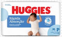 FRALDA HUGGIES  RAPIDA ABSORCAO P 1X46(9