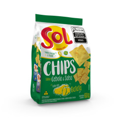 SOL CHIPS CEBOLA E SALSA 60G(24)