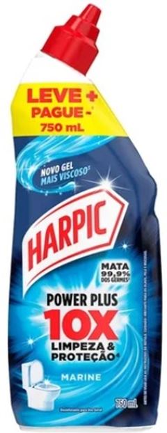 HARPIC GEL POWER PLUS MARINE  750ML (12)