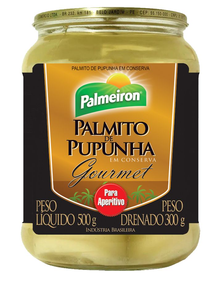 PALMITO PUPUNHA GOURM PALMEIRON 300G(15)