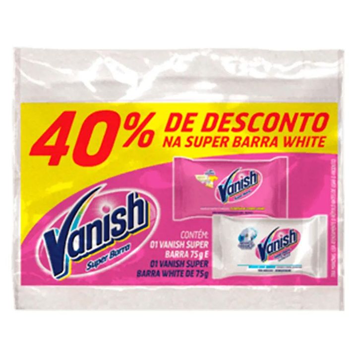 VANISH PR BAR PINK+WHITE 40% 1X6X150G(4)