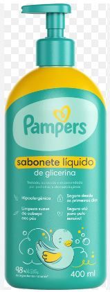 SAB LIQUIDO PAMPERS GLICERINA 400ML(6)