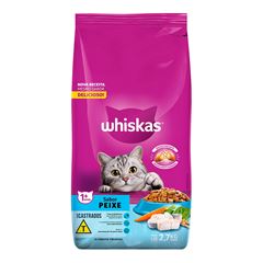 WHISKAS DRY GATOS CASTRADOS PEIX 2,7KG(6