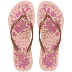 HAV SLIM ORGANIC ROSA/DOURADA 33/34(12