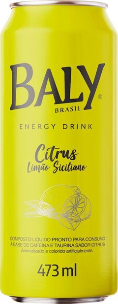 BALY ENRGY DRINK CITRUS LIMÃO 473ML(6)