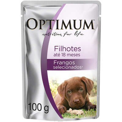 OPTIMUM DOG SACHE FILH FRANGO 1X100G(36)