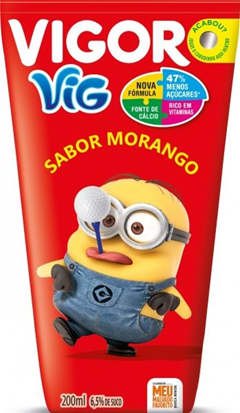 REFRESCO SABOR MORANGO VIGOR 200ML (12)