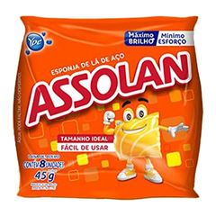 ESPONJA DE ACO ASSOLAN 10%1X20 (10)