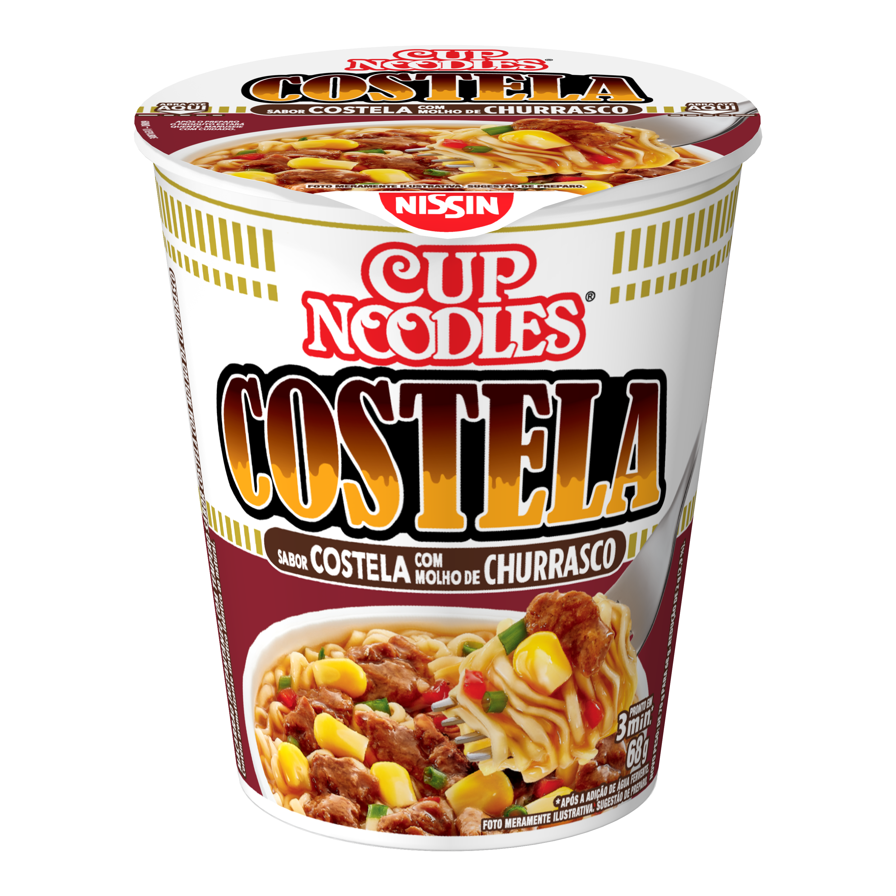 NISSIN CUP NOODLES COSTELA CHUR1X68G(24)