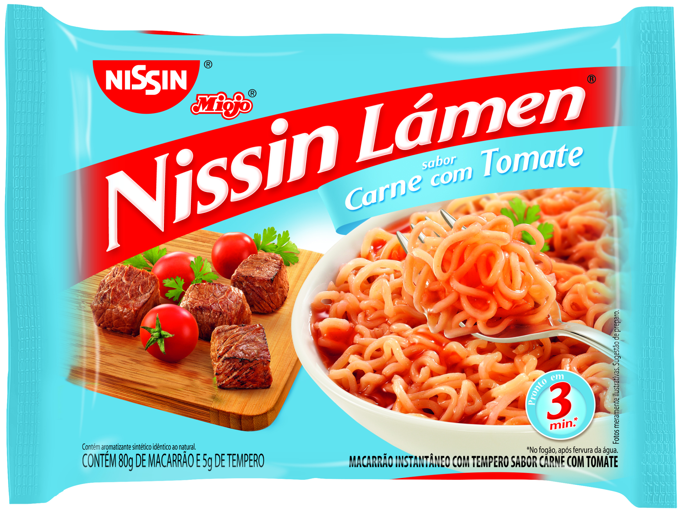 NISSIN LAMEN CARNE C/TOMATE 1X85G (50)