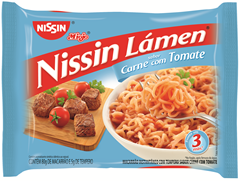 NISSIN LAMEN CARNE C/TOMATE 1X85G (50)