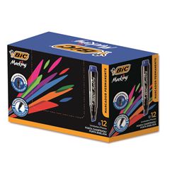 MARCADOR PERMANENTE AZUL 1X12(12)