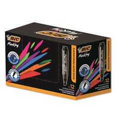 MARCADOR PERMANENTE PRETO 1X12(12)