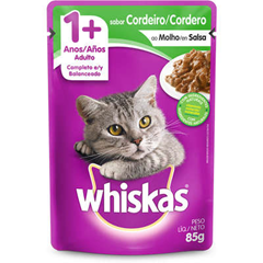 WHISKAS SACHE ADULTOS CORDEIRO 1X85G(40)