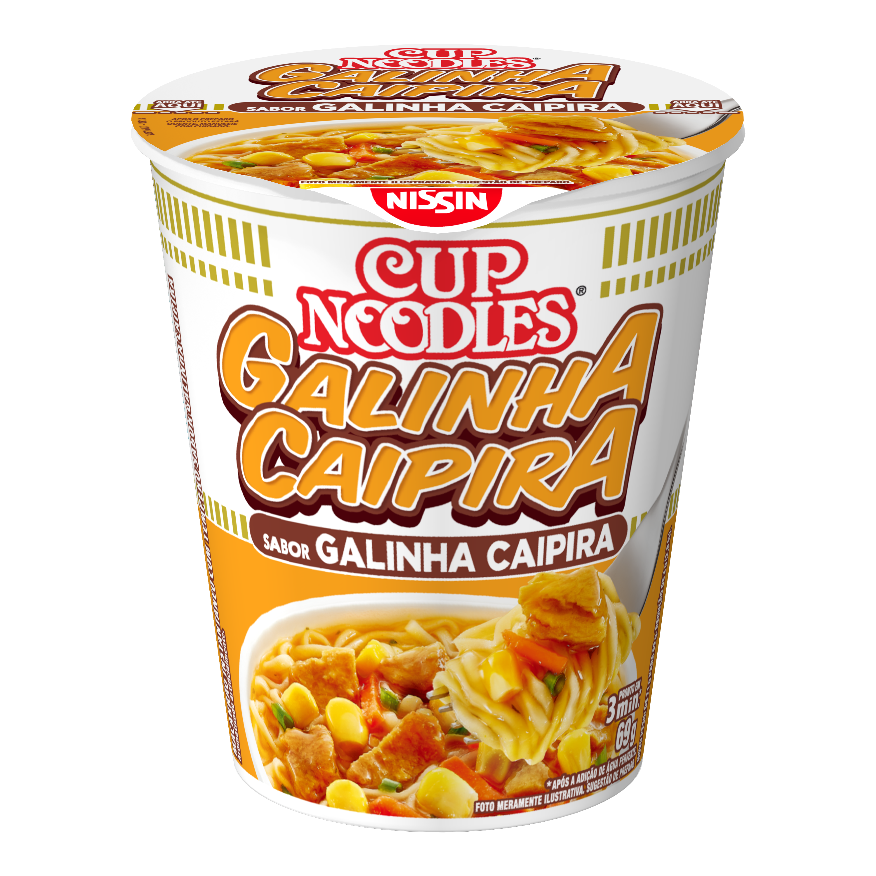 NISSIN CUP NOODLES GALINHA CAIP 1X69G(24