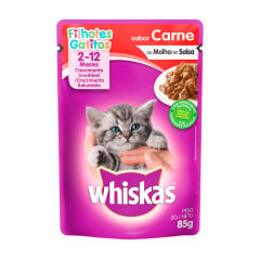 WHISKAS SACHE FILHOTE CARNE 1X85G(40)