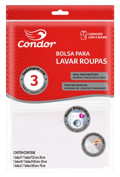BOLSA LAVAR ROUPAS CONDOR 1635 P/M/G(12